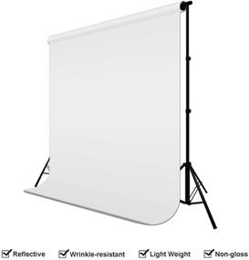 img 3 attached to High-quality White Chromakey Studio Fabric Backdrop Background Screen - 10ft X 12ft, Ideal for Photo, Video and Photography, JSAG121