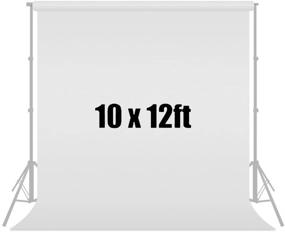 img 4 attached to High-quality White Chromakey Studio Fabric Backdrop Background Screen - 10ft X 12ft, Ideal for Photo, Video and Photography, JSAG121