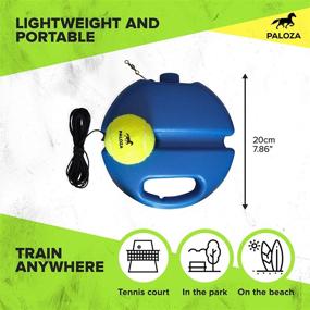 img 2 attached to 🎾 PALOZA Professional Tennis Trainer: Enhance Your Solo Practice with Rebound Ball and Portable Equipment