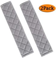 🚗 andalus gray seat belt covers for adults - 2 pack, universal, soft & comfortable car seatbelt cover logo