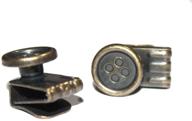 🔒 effortlessly secure your buttons with melotough movable no sew button end brace clips - set of 7 (bronze) logo