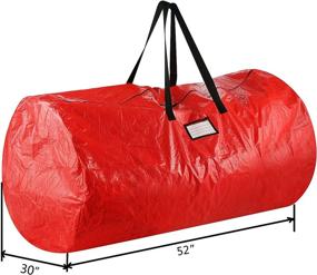 img 2 attached to 🎄 Elf Stor Deluxe Red Holiday Christmas Storage Bag - Large Size, Ideal for 9 Foot Trees - Model 83-DT5011 1012