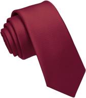 jemygins black silk skinny necktie: sleek men's accessory for a sophisticated look logo