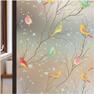 🐦 enhance privacy and decor with coavas opaque bird window film: frosted, non-adhesive, static cling and decorative glass stickers logo