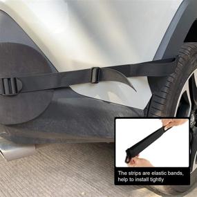 img 1 attached to 🚘 Universal Rear Bumper Protector for Cars & SUVs: Guard Against Scratches & Low-Speed Impacts with Corner Protection