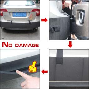 img 3 attached to 🚘 Universal Rear Bumper Protector for Cars & SUVs: Guard Against Scratches & Low-Speed Impacts with Corner Protection