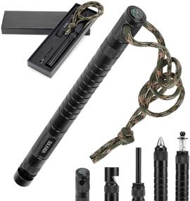 img 4 attached to 🎁 SULKADA 9-In-1 Survival Gear Kits with Fishing Tool, Fire Starter, Whistle, Bottle Opener, Compass - Perfect Birthday Gifts for Dad, Men, and Husband. Ideal for Outdoor Camping, Hiking, and Hunting.