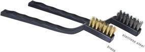 img 3 attached to 🔧 eBoot Mini Wire Brush Set - Ideal for Efficient Welding Slag and Rust Cleaning. Pack of 6 Brushes - Resilient Stainless Steel and Brass Construction for Enhanced Durability.