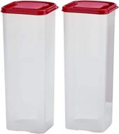 🍞 buddeez bread buddy 2 pack set with red lid dispenser - convenient bread storage, easy dispensing, 2 pieces логотип