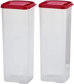 img 4 attached to 🍞 Buddeez Bread Buddy 2 Pack Set with Red Lid Dispenser - Convenient Bread Storage, Easy Dispensing, 2 Pieces