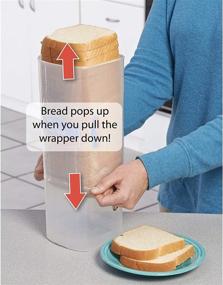 img 2 attached to 🍞 Buddeez Bread Buddy 2 Pack Set with Red Lid Dispenser - Convenient Bread Storage, Easy Dispensing, 2 Pieces