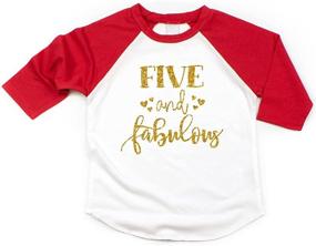 img 4 attached to 🎉 Fifth Birthday Celebration: Five and Fabulous Outfit for Girls