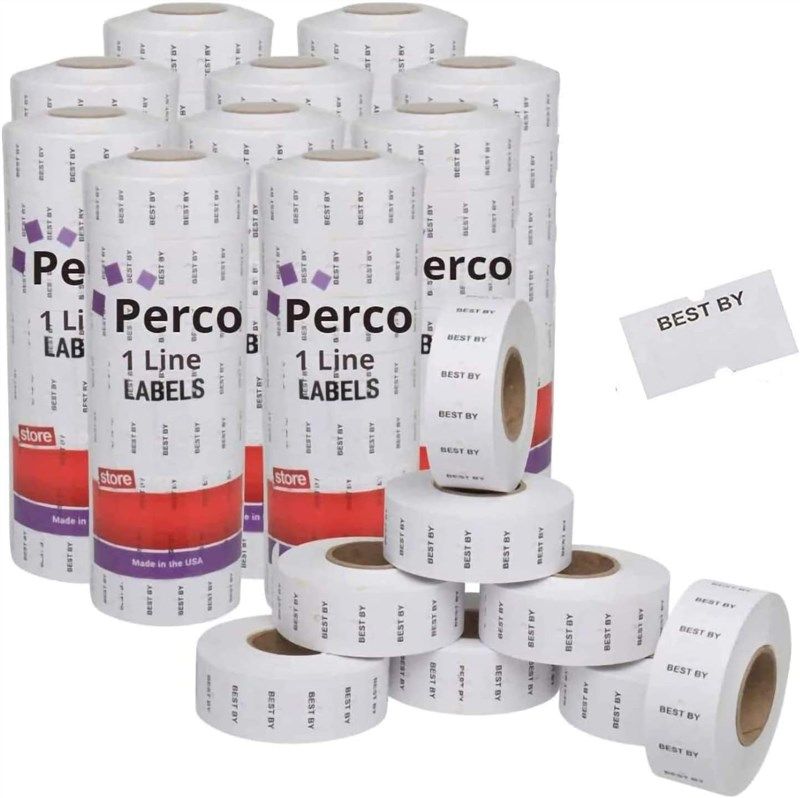 best labels perco line labeler retail store fixtures & equipment 로고