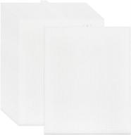 🎨 20 pack of 7 count clear plastic mesh canvas sheets for embroidery, acrylic yarn crafting, knit and crochet projects - 10.5'' x 13.5'' by buygoo logo
