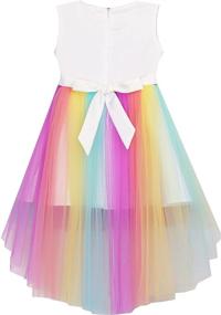 img 2 attached to 🌸 Enchanting Flower Girls Unicorn Rainbow Princess Dresses – Must-Have Girls' Clothing