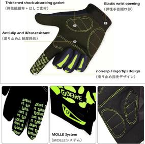 img 1 attached to 🧤 TRIWONDER Glow in The Dark Skeleton Gloves – Halloween Cycling Gloves for Men and Women, Ideal Christmas Cosplay Accessories with Skull Bone Design, Perfect Bike Gloves