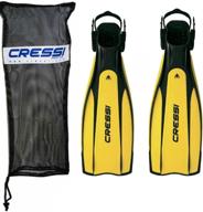 cressi light diving yellow medium logo