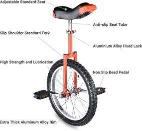 img 2 attached to 🚲 Leakproof Butyl Tire 18-Inch Wheel Unicycle for Outdoor Sports, Cycling, Fitness & Exercise Health (AW)