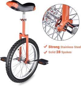 img 3 attached to 🚲 Leakproof Butyl Tire 18-Inch Wheel Unicycle for Outdoor Sports, Cycling, Fitness & Exercise Health (AW)