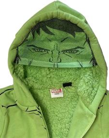 img 2 attached to 👹 The Incredible Hulk Boys Sherpa Fleece Hoodie - Unleash the Power!