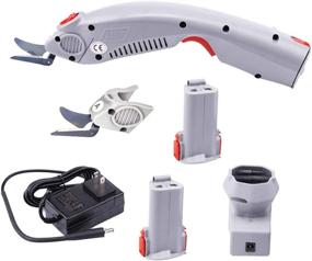 img 4 attached to 🔌 WBT-1 Electric Scissors: Cordless Fabric Cutter with 2 Blades & Batteries