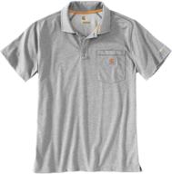 👕 men's cotton delmont pocket x-large shirts by carhartt clothing логотип