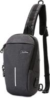 amhoo sling backpack waterproof charging logo