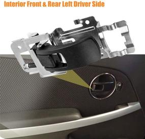 img 3 attached to 🚪 NPAUTO Черная внутренняя дверная ручка LH для замены на Chevrolet Equinox 2005-2009, Pontiac Torrent 2006-2009, оригинальный номер детали 25897973 15926297, передняя/задняя левая сторона водителя