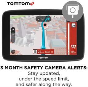 img 1 attached to 🗺️ TomTom Go Comfort 6-inch GPS Navigation Device with Wi-Fi Updates, Real-Time Traffic, Free Maps of North America, Smart Route Planning, Destination Prediction, and Road Trips