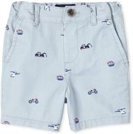 childrens place printed shorts 9 12mos logo