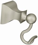 🛀 retreat robe hook in brushed nickel finish by moen dn8303bn logo