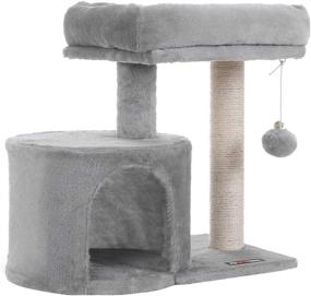 img 4 attached to 🐱 FEANDREA Cat Tree: Ultimate Kitten Playground with Sisal-Covered Scratching Posts