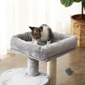 img 1 attached to 🐱 FEANDREA Cat Tree: Ultimate Kitten Playground with Sisal-Covered Scratching Posts