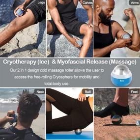 img 1 attached to 💆 Icy Relief: iECO Cryosphere Cold Massage Roller Ball for Unleashing Deep Tissue Healing with Myofascial Release, Trigger Point Therapy, & Muscle Knots