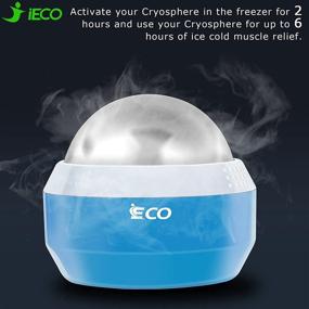 img 3 attached to 💆 Icy Relief: iECO Cryosphere Cold Massage Roller Ball for Unleashing Deep Tissue Healing with Myofascial Release, Trigger Point Therapy, & Muscle Knots