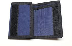 img 1 attached to Nylon Trifold Credit Card Wallet Men's Accessories