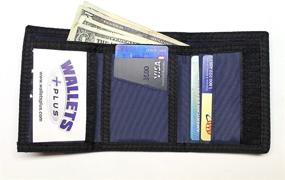 img 2 attached to Nylon Trifold Credit Card Wallet Men's Accessories