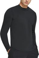 👕 deeriama men's mock turtleneck long sleeve shirts for athletics, running, workout, golf &amp; base layer логотип