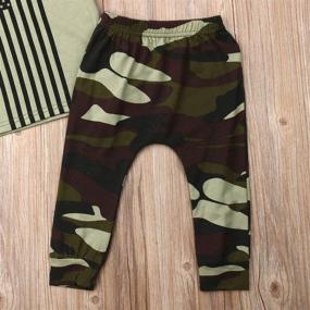 img 1 attached to 👖 Boys' Camouflage Trousers Tracksuit Set for Toddlers - Pullover Clothing