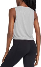 img 3 attached to BREEZYFIT Women's Crop Tank: Stylish, 🏋️ Quick-Dry Muscle Tops for Gym & Yoga