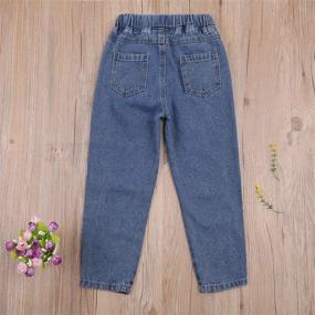 img 2 attached to Tiacham Toddler Waisted Straight Trousers Apparel & Accessories Baby Boys for Clothing