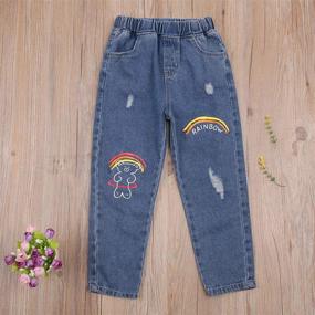 img 3 attached to Tiacham Toddler Waisted Straight Trousers Apparel & Accessories Baby Boys for Clothing