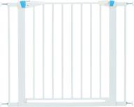🚪 midwest homes for pets walk-through steel pet gate with safety glow frame; 29" and 39" height options in soft white and textured graphite logo