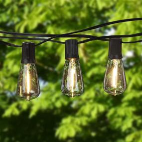 img 2 attached to 🔌 Brightech Ambience Pro Teardrop String Lights - Weatherproof LED Outdoor Lighting for Commercial Grade Patio, Backyard Gazebo, and More