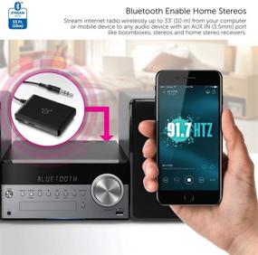 img 2 attached to 🔌 Aluratek iStream Bluetooth v2.0 Wireless Audio Receiver for Speakers, Home Audio/Receivers, Car Audio, with Built-in Battery &amp; 3.5MM and RCA Cable Included - AIS01F
