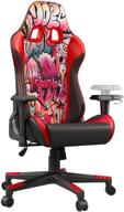 🕹️ symino racing style gaming chair - ergonomic pc chair with 3d armrest, graffiti pu leather design - ideal for office use логотип