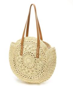 img 3 attached to 👜 Stylish Straw Tassels Summer Handbags & Wallets: Handwoven Shoulder, Hobo Bags for Women