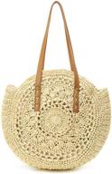 👜 stylish straw tassels summer handbags & wallets: handwoven shoulder, hobo bags for women logo