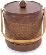 🌰 wicker acorn ice bucket by mr. ice bucket - 3-quart capacity логотип