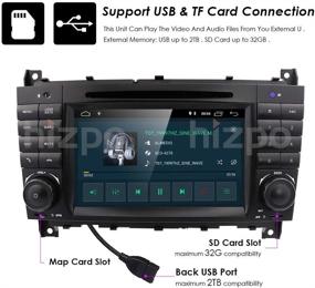 img 2 attached to 🚗 Upgrade Your Mercedes Benz with a 7-Inch Android 10 Car Stereo DVD Player with GPS Navigation, DAB+, BT, RDS Radio, SWC, 4G WiFi